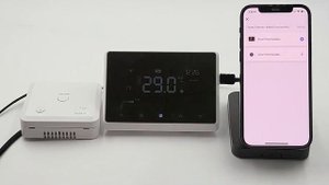 Умный термостат AVATTO с Wi-Fi, беспроводной Радиочастотный регулятор температуры.