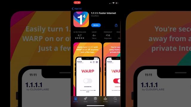 Cara Download VPS WARP ( Khusus IOS )