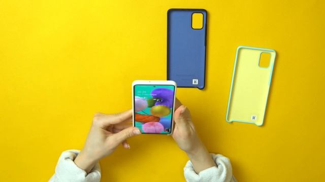 Оригинальные силиконовый чехол для Samsung Galaxy A51 Silicone Cover EF-PA515TLEGRU смотреть онлайн