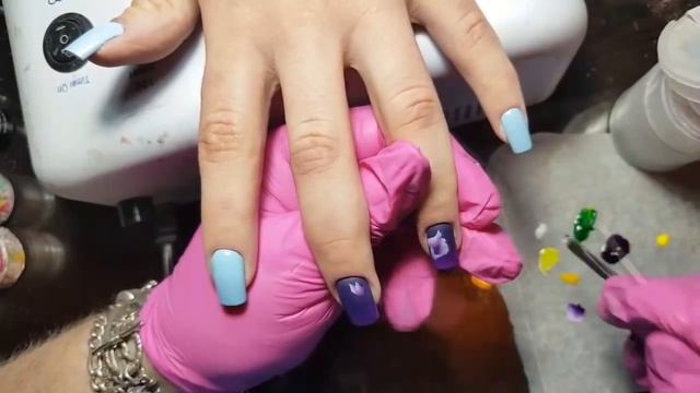 Коррекция. Наращивание полигелем. Экспресс дизайн. смотреть онлайн