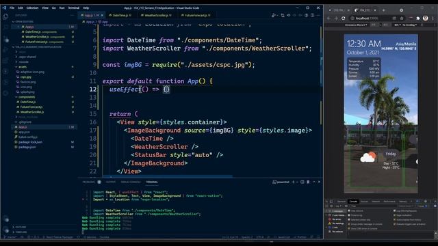 React Native Weather Application 9 - Dynamic Data Current Location смотреть онлайн