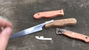 Замена рукояти, ремонт и заточка кухонного ножа