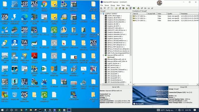 PLC S7-1500 connect with KEPServer V6.6 OPC server and WinCC Flexible