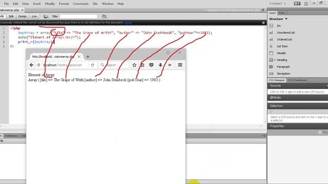 PHP Tutorial 53 How to create Associative Array in PHP Programming смотреть онлайн