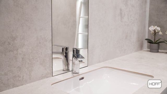 Aranżacja z imitacją betonu Torano Tubądzin Salon HOFF смотреть онлайн