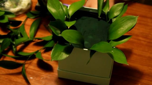 Букет в коробке своими руками / Коробка с цветами / bouquet in a box