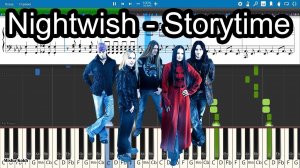 Nightwish - Storytime [Piano Tutorial | Sheets | MIDI] Synthesia