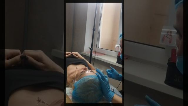 Рефреш обновление старого перманента бровей.