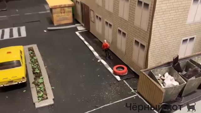 Обновления на макете! Газон, тротуар, шина! Макет города 1/43. смотреть онлайн