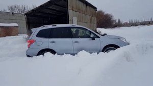 Subaru Forester SJ 2 0 CVT in deep snow part III
