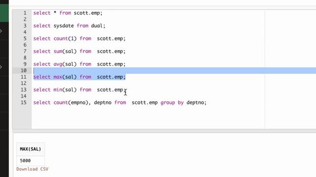 6 System defined vs User defined database functions | Aggregate Functions
