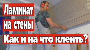 Ламинат на стены. Как и на что клеить ламинат