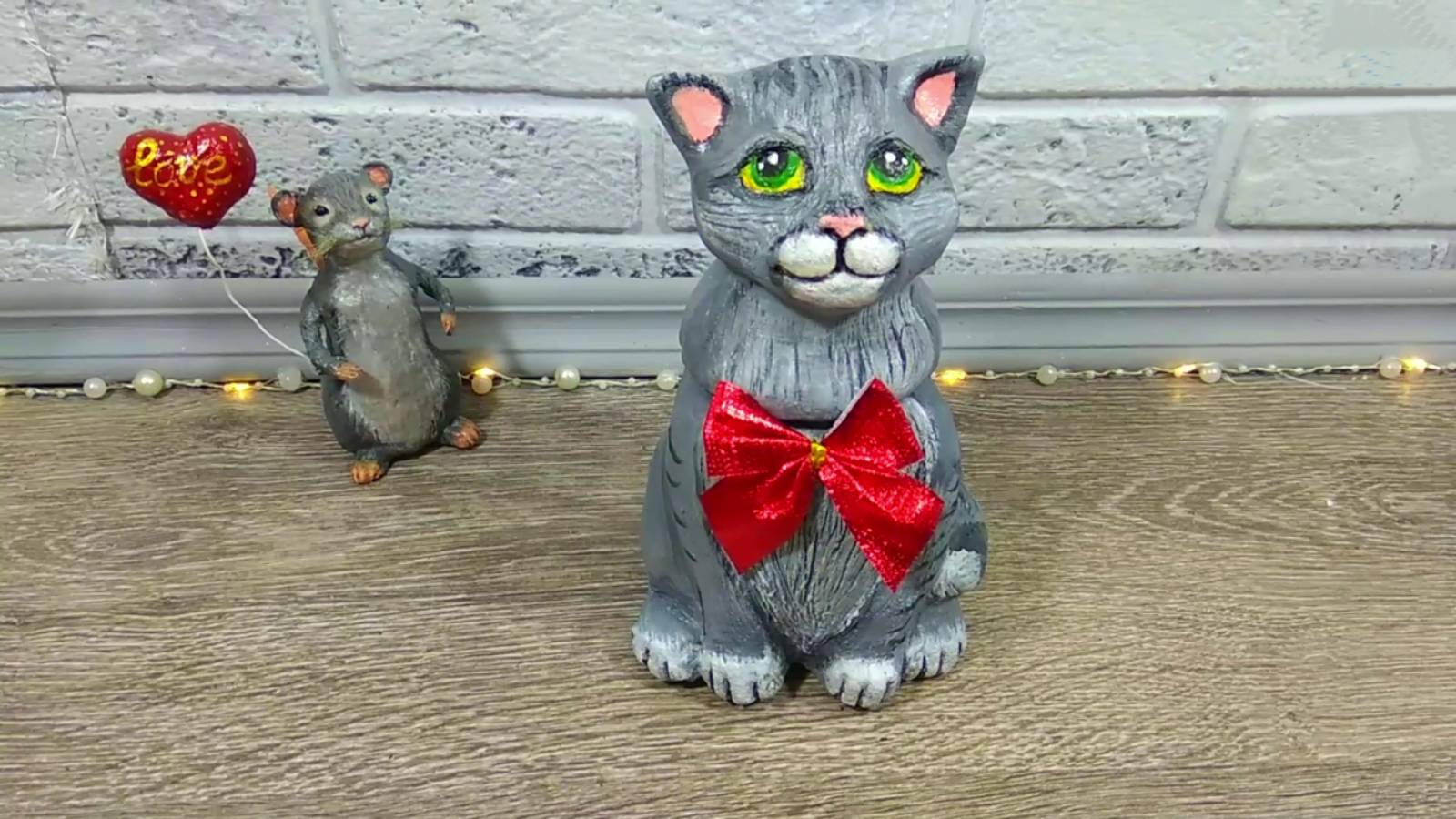 Кот из соленого теста