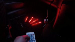 RGB подсветка автомобиля в ноги