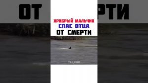 Храбрый мальчик спас отца от смерти