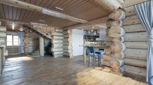 Дом из кедра 600 кв.м Гостиная