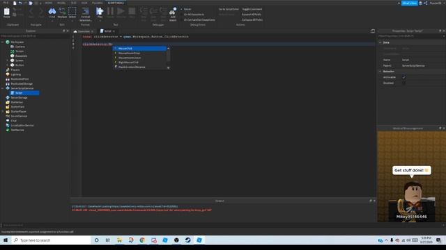 How to make a movie + click detector (Roblox Studio) смотреть онлайн