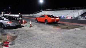 Modded Porsche GT3RS vs Dodge Demon !
