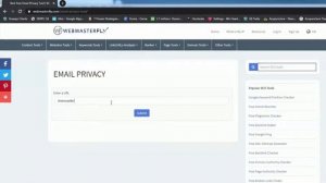 Email Privacy Checker 101% Free SEO Tools