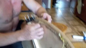 обшивка края щита кожей