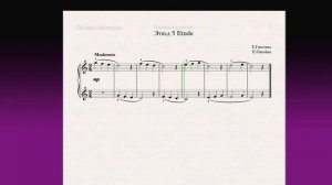 Этюд 5 Etude Фортепиано 1 класс / Piano 1 grade