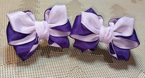 Бантики для волос. Своими руками. Красивые бантики. Для девочек. Прическа. Косички. Простые бантики