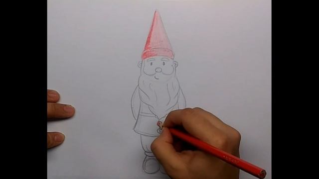Как нарисовать садового гнома смотреть онлайн