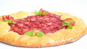 Творожная ГАЛЕТА с клубникой. Хрустящее тесто и ароматная начинка.