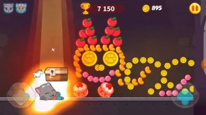 🎮 Говорящий Том бегает по пляжу, собирает монеты и апельсины. Перецепился через лопату и упал.
