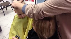 Первая детская стрижка годовалого ребенка, Парикмахерская 1 Класса