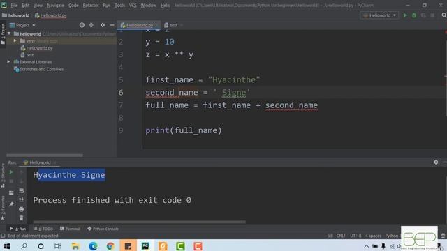 Part1.(3/10) Python operations on variables - Python for beginners - Python for engineering