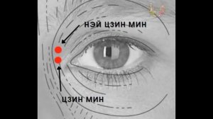 Точка для улучшения зрения. Точка для снятия напряжения с глаз. Точка Нэй Цзин Мин