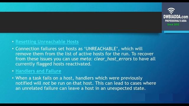 Error Handling in Playbooks | Ansible tutorial смотреть онлайн