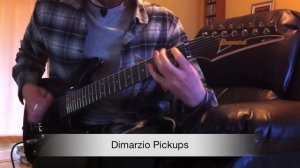 Ibanez S7420 - Stock Pickups vs Dimarzio Pickups