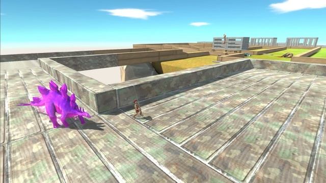 Escape from CRAZY PINK STEGOSAURUS - Animal Revolt Battle Simulator Escape from Monster смотреть онлайн