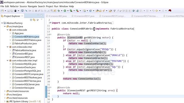 Curso de Patrones de diseño - 4 Fábrica Abstracta смотреть онлайн