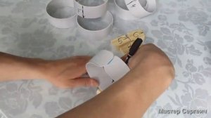 Подставка под цветы из пластиковой трубы. Поделки для сада