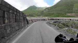 Крестовый Перевал в сторону России.  Дальнобой Грузия