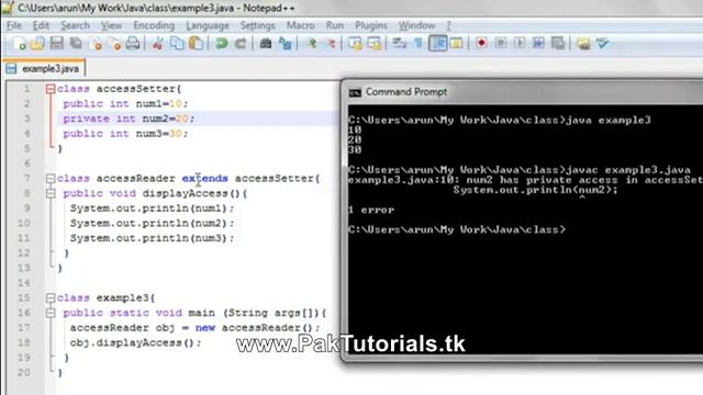 java tutorial 27 access specifiers in java urdu hindi tutorial PakTutorials tk смотреть онлайн