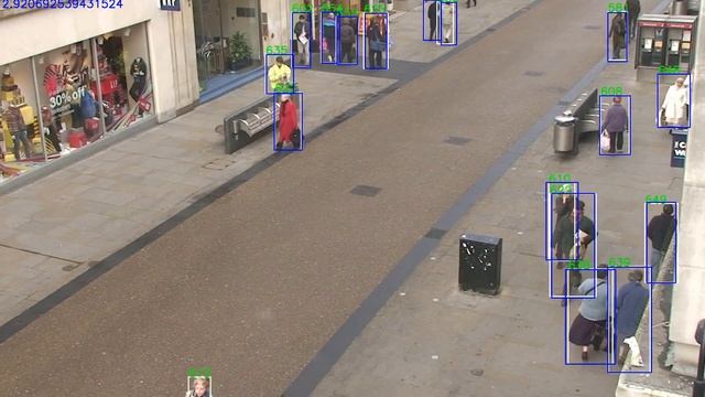 Multiple object tracking with YOLOv3+deep sort смотреть онлайн