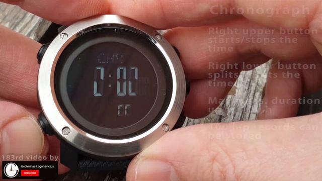 Skmei 1418 1427 watch review. Barometer Altimeter Compass Thermometer Pedometer #183 #skmei