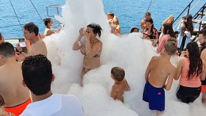 Турция 2022. Пенная вечеринка на Пиратской яхте Монстр Кемер.Отдых в Турции отзывы.Канал Тутси  Влог