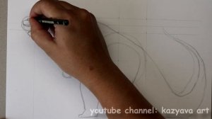 Как нарисовать Годзилу карандашом