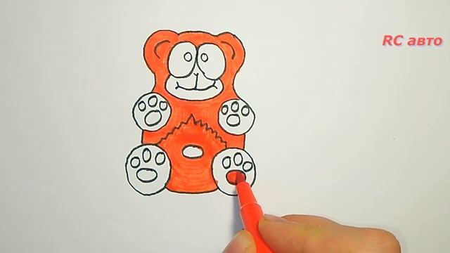 Как нарисовать медведя Валеру _ how to draw Draw a Bear_ рисунки для срисовки