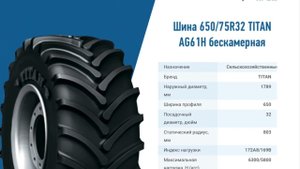 Шина 650/75R32 TITAN AG61H