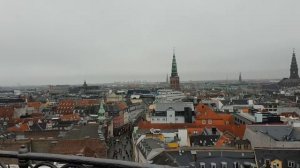 Копенгаген  с высоты птичьего полета?Дания?Башня Рон Цоун?Датский язык?Март 2018