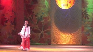 "Шăпчăк сасси-2014" Стерлитамак 31.10.14 Михайлова Регина, Федоровский р-н, "Кĕрекене ларса савăнар"