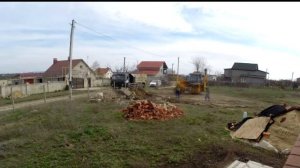 Чистка территории и разработка грунта под локальную очистную станцию ЛОС.