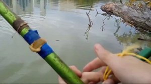 Я не мог его поднять! Рыбалка на поплавочную удочку в теплом русле Кубани.