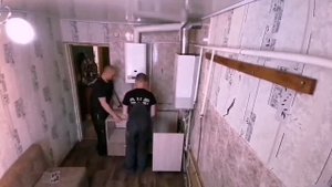 Газовый котел Газовая колонка в одной кухне